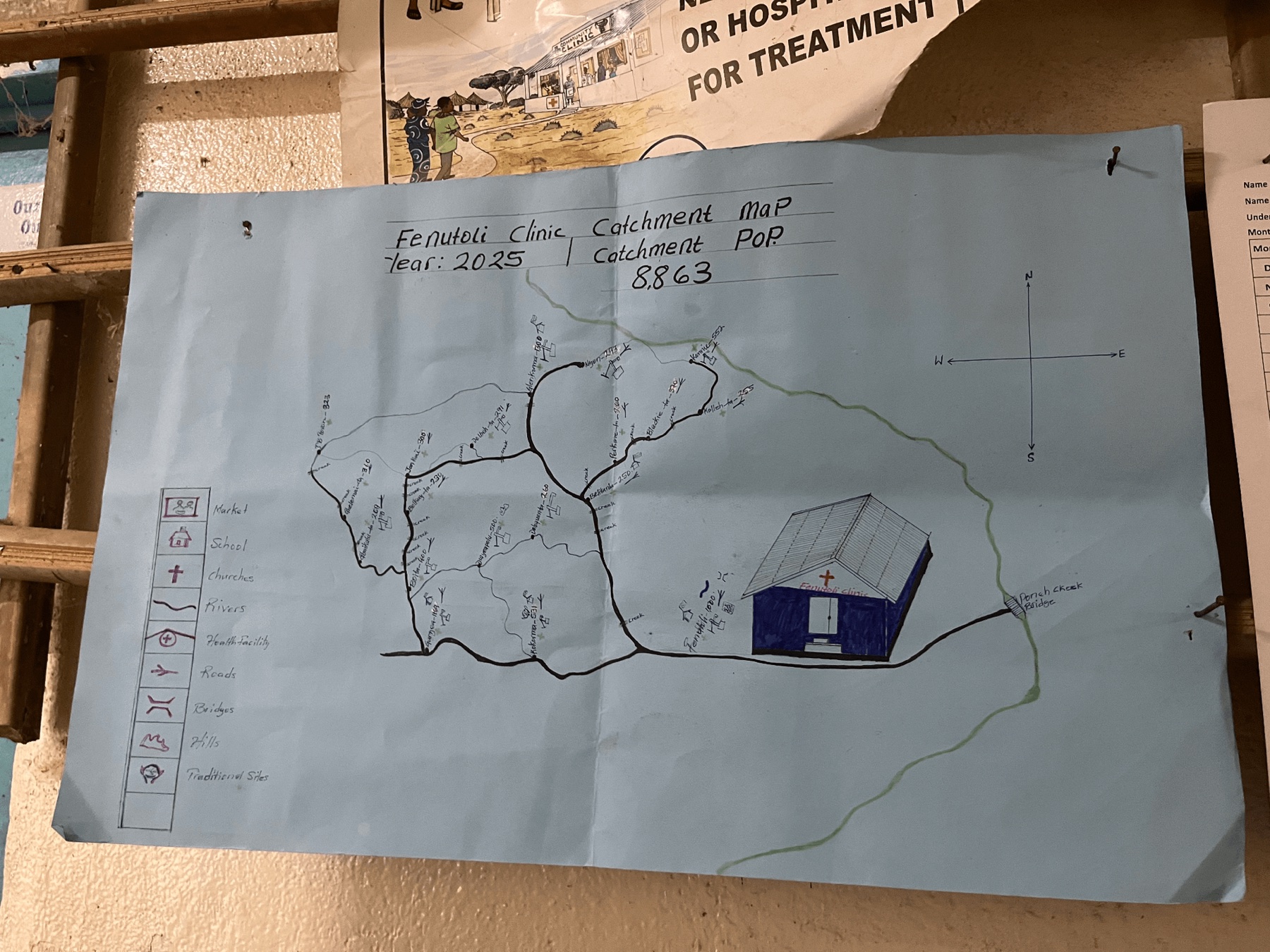 Catchment area map